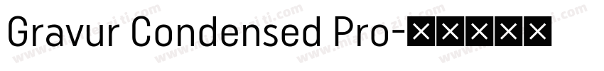 Gravur Condensed Pro字体转换